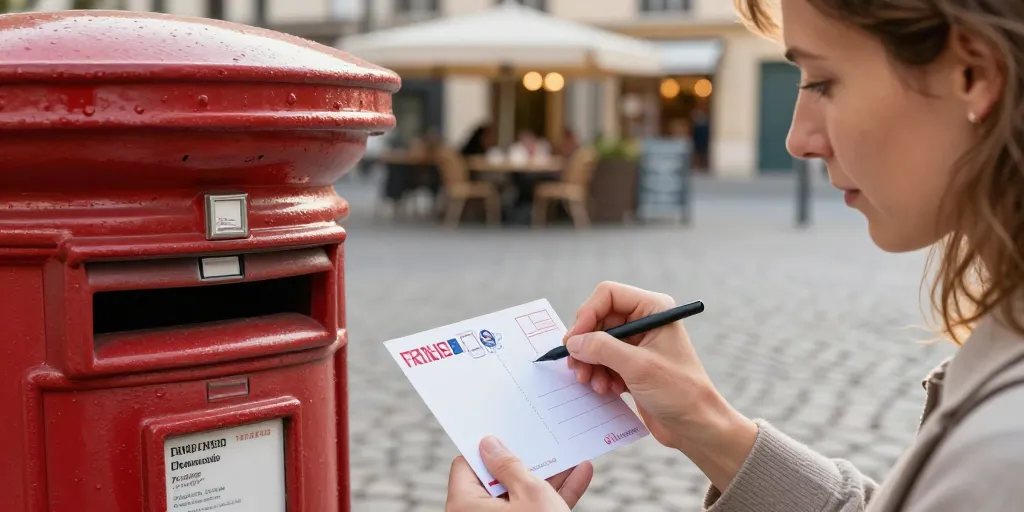 envoyer une carte postale de l'étranger vers la france