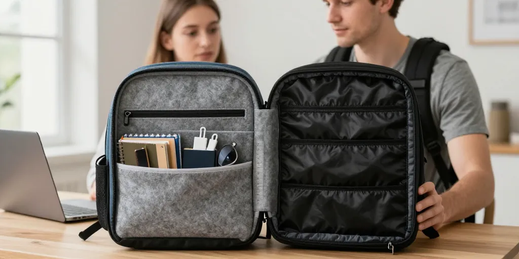 sac a dos organiseur