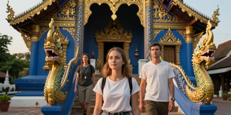 chiang rai temple bleu